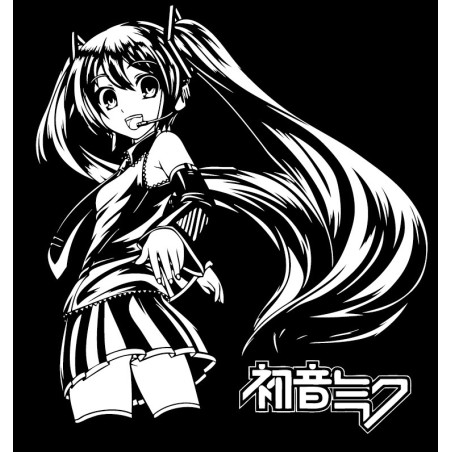 Hatsune Miku (solid background)